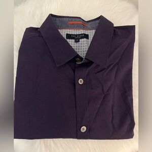 Men’s XL (Size 5) Ted Baker London Long Sleeve Button Up Dress Shirt
